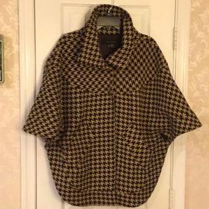 Zara Woman houndstooth Cape